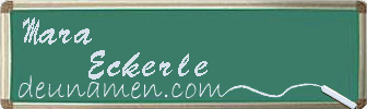 Mara Eckerle Visitenkarte